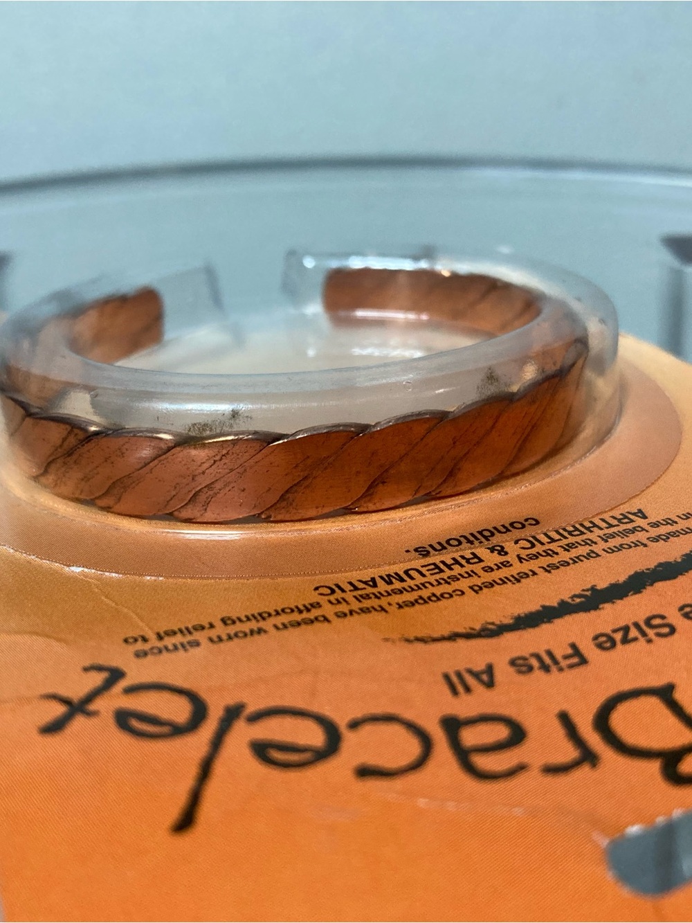 Copper Twisted Magnetic Cuff Bracelet - Unbranded